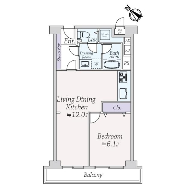 ローズハイツ田町 間取図