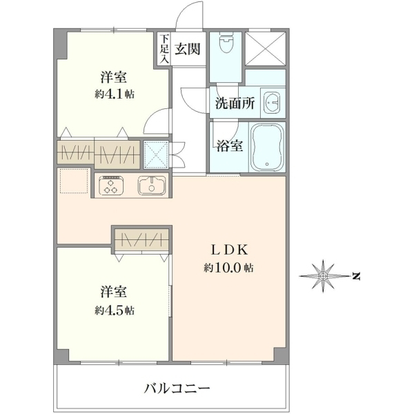 ライオンズマンション上北沢 間取図