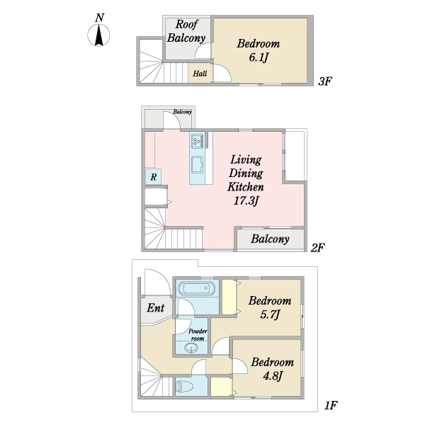 中野区野方５丁目 間取図