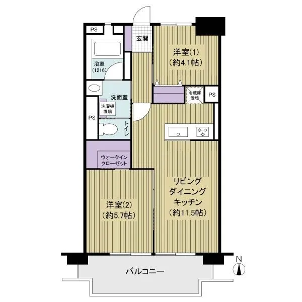 赤羽台四丁目住宅 間取図
