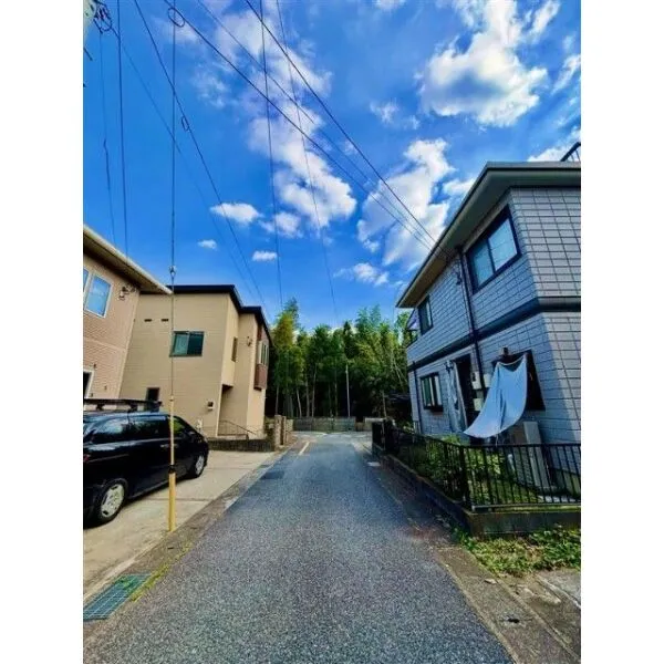 柏市高田 前面道路含む現地写真