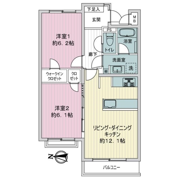 ロイヤルプラザ目白 間取図