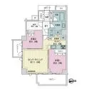 アトラス調布南棟（光の棟） 間取図