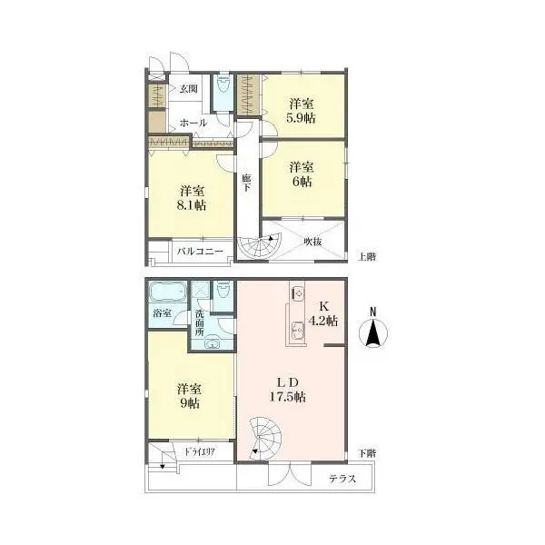 コレツィオーネ東山 間取図