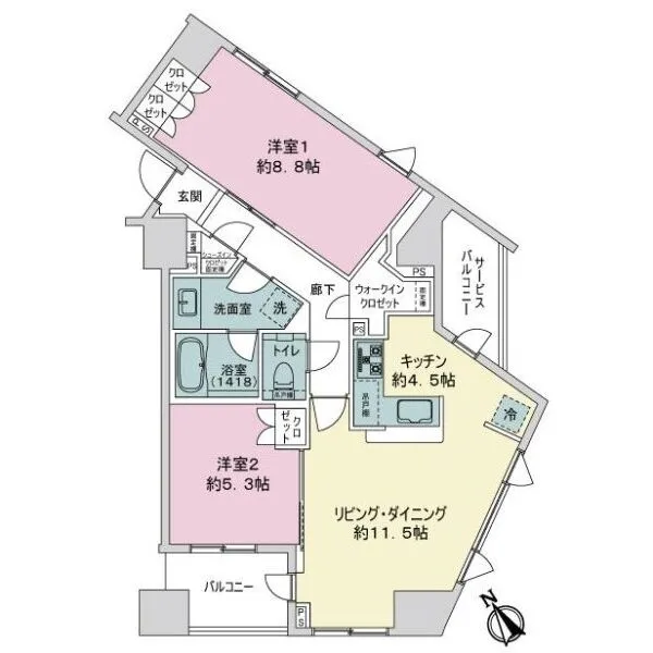 アルナス駒込六義園 間取図