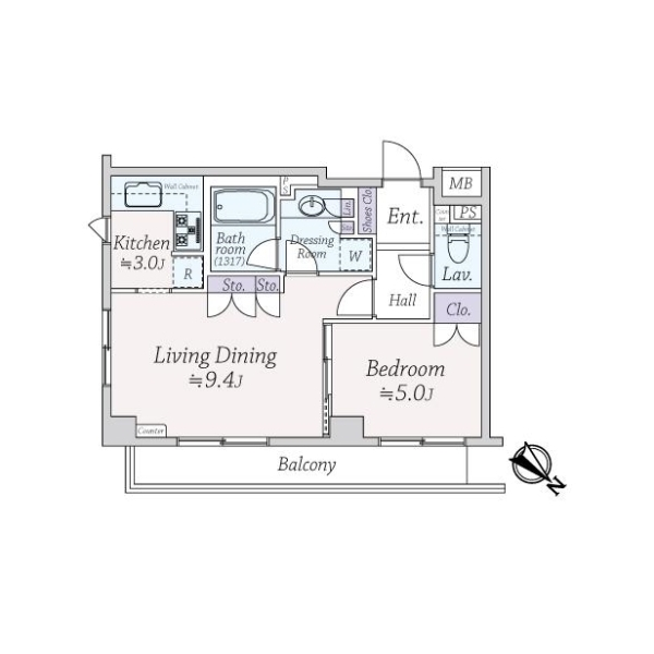 ファミール南青山ブランカ 間取図