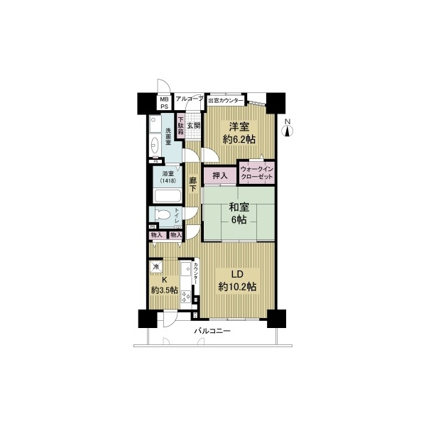 ルイシャトレ本町西 間取図