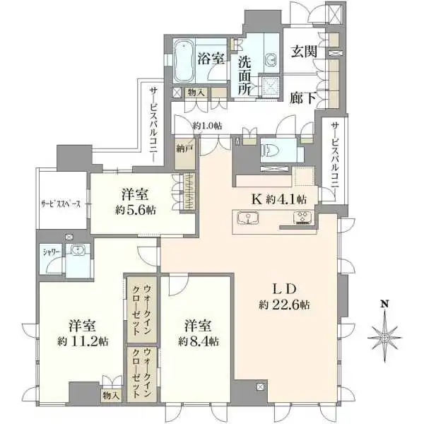 ジオ京都御池通 間取図