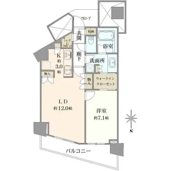 みなとみらいミッドスクエア　ザ・タワーレジデンス 間取図