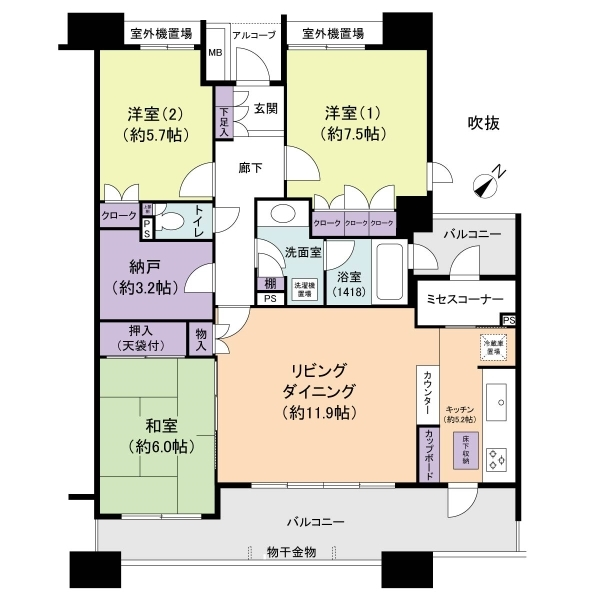 ベイシティ新浦安Ｃ棟 間取図