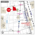 デュオセーヌ大宮 現地案内図