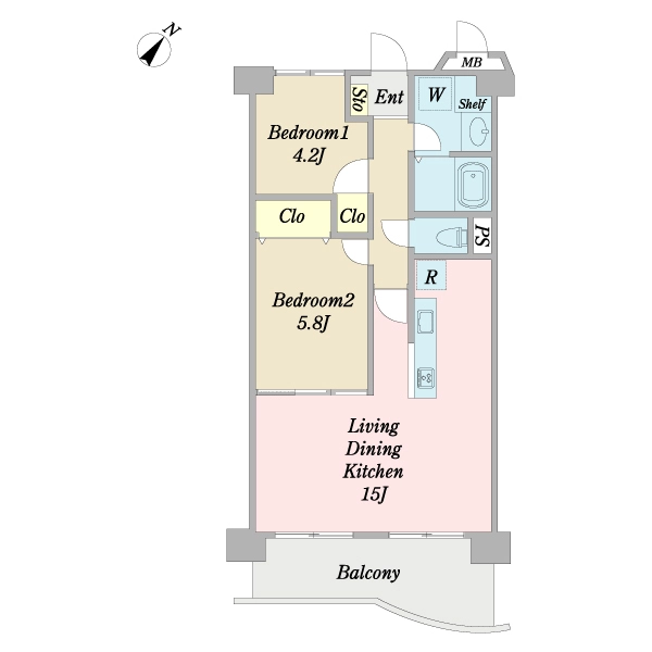 ダイアパレス幕張 間取図