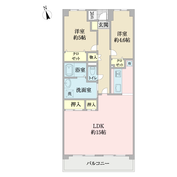 メイツ柏Ａ棟 間取図