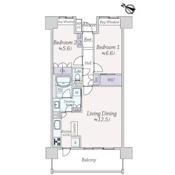 ライオンズステージ西日暮里 間取図