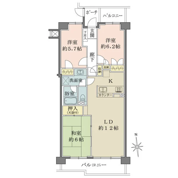 ルネ蒲田 間取図