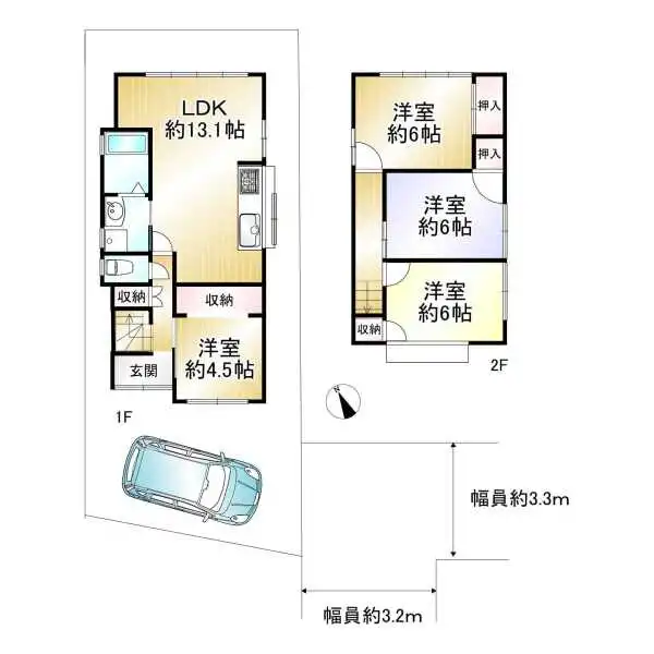 草津市平井３丁目 間取図