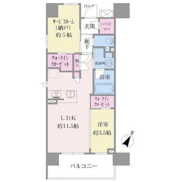 アーデルディア西横浜 間取図