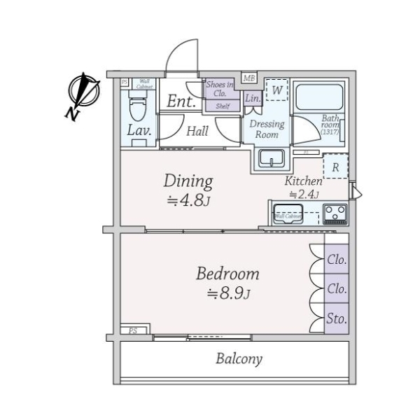 レジデンシャルスター白山シーズンテラス 間取図