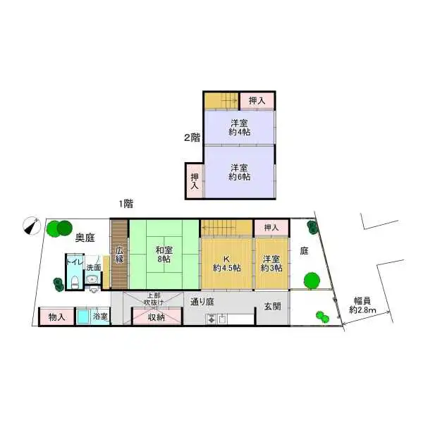 京都市左京区下鴨松ノ木町 間取図