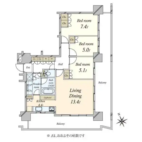 パークタワー品川ベイワード 間取図
