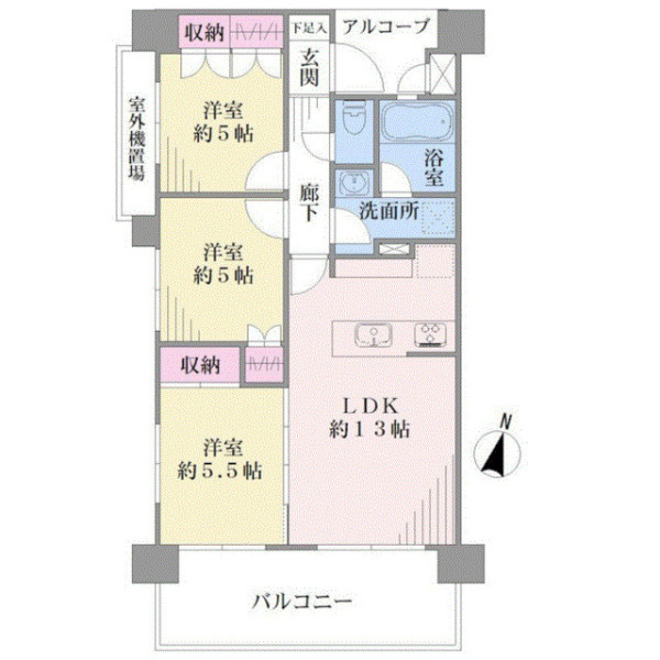 グランイーグル南六郷サウスコート 間取図