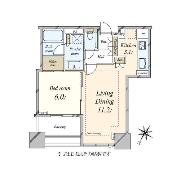 シティタワー有明 間取図