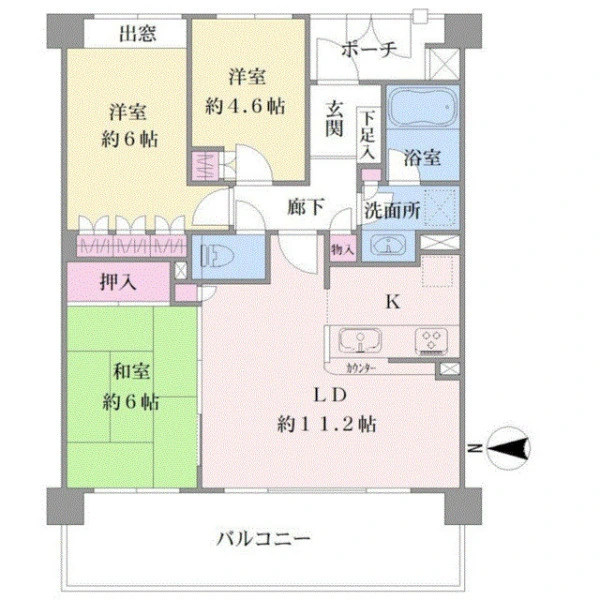 ナイスビューリヨン横濱鶴見 間取図