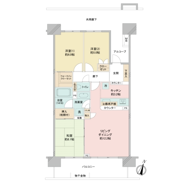 グランスイート玉川上水 間取図