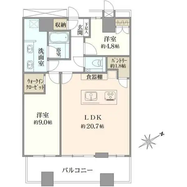 芝浦アイランドグローヴタワー 間取図