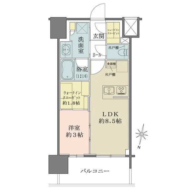 デュオヴェール赤羽 間取図