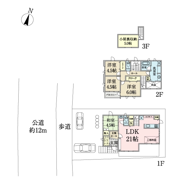 流山市市野谷 間取図