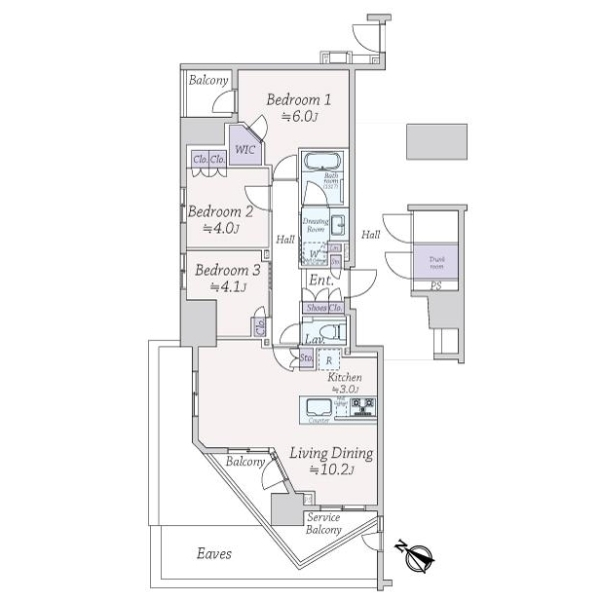 ブランズ町田 間取図