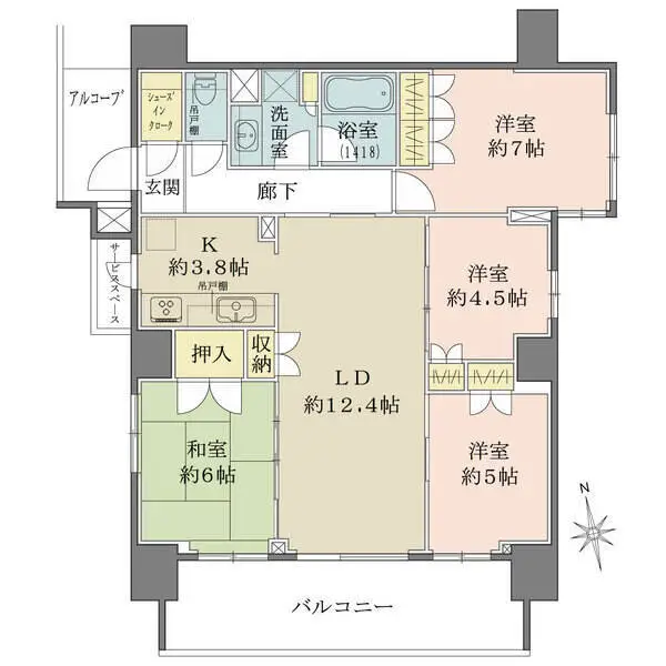 ＢＥＬＩＳＴＡ亀戸 間取図