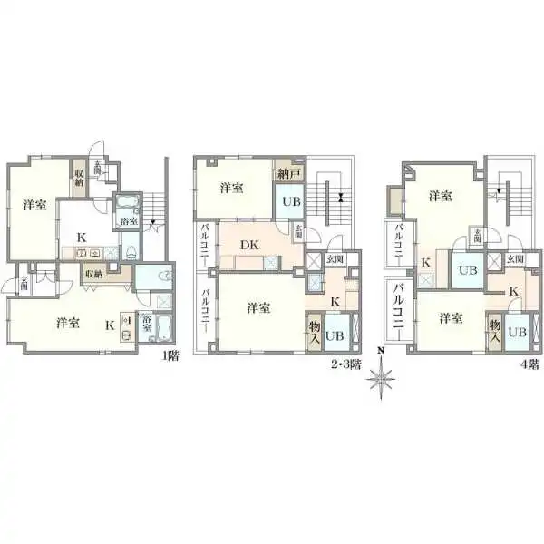 大田区蒲田本町1丁目 一棟マンション 間取図