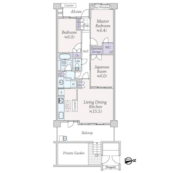 エルザ世田谷 間取図
