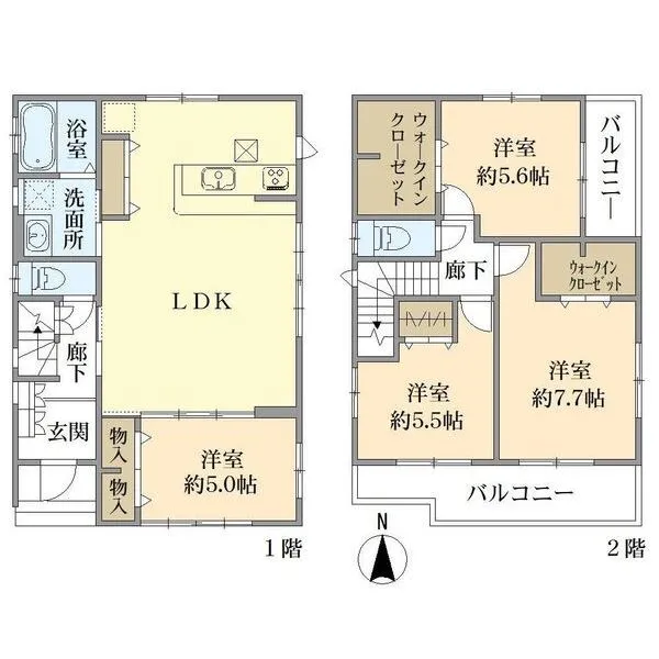 松戸市馬橋 間取図
