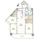 三井金山ハイツ 間取図