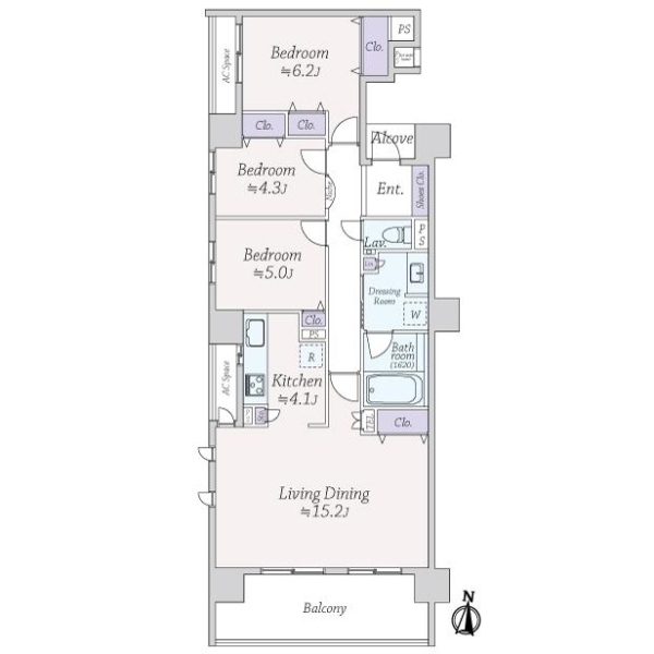 ライオンズマンション大宮大門町 間取図