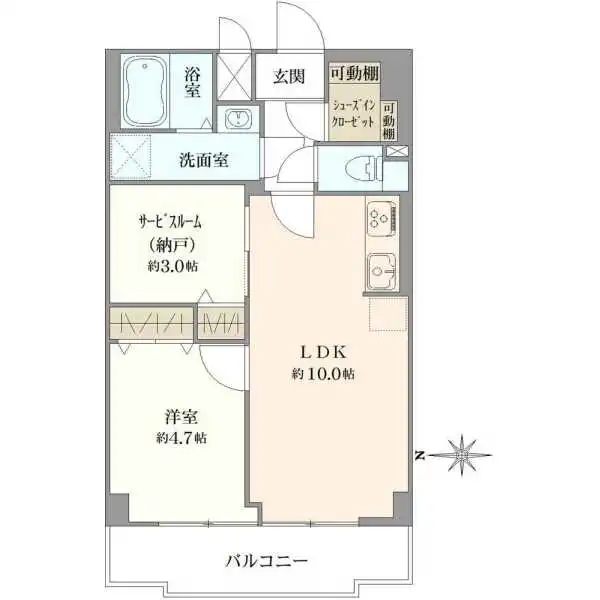 日暮里ダイヤモンドマンション 間取図