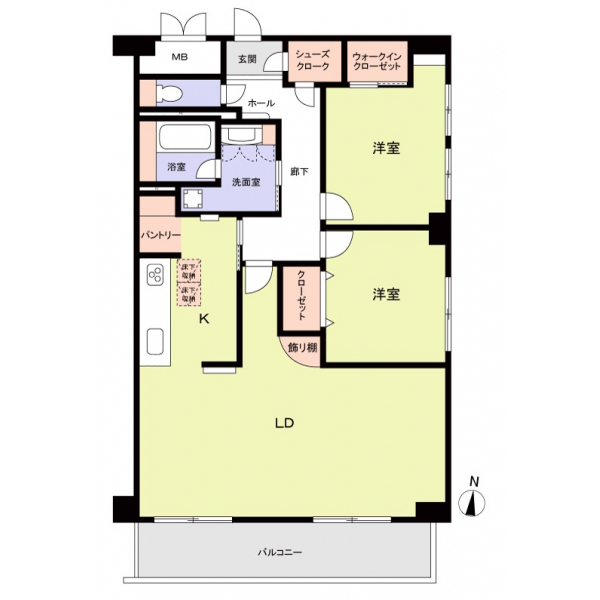 ライオンズマンション八事ガーデン弐番館 間取図