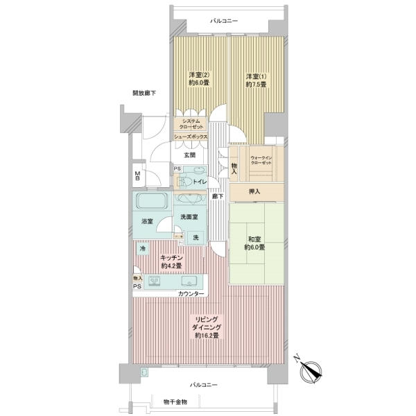 東京サーハウスリバーポート 間取図