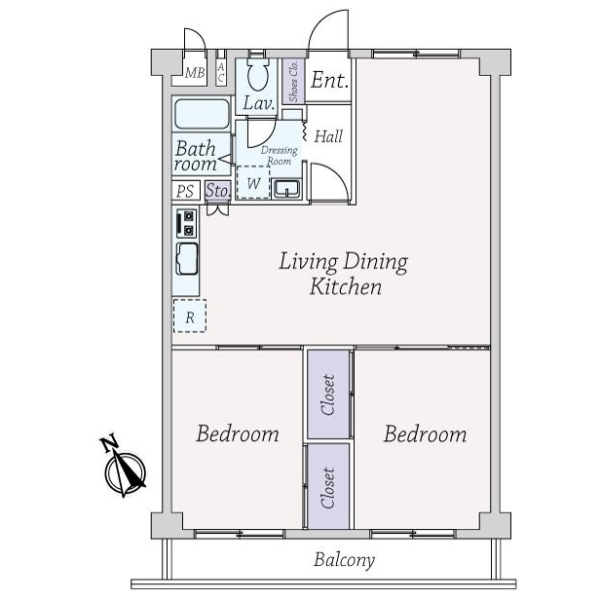 秀和清澄レジデンス 間取図