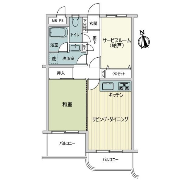 日神パレステージ志茂 間取図