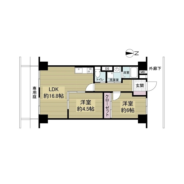 新大阪ホワイトコーポラス 間取図