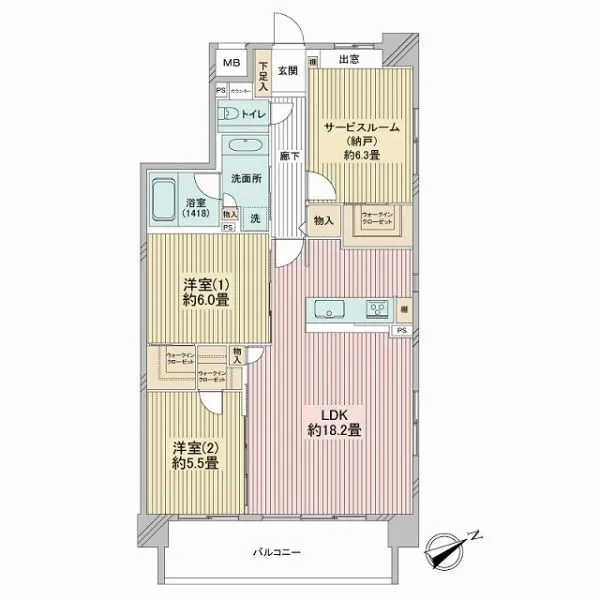 クレストフォルム新横浜 間取図