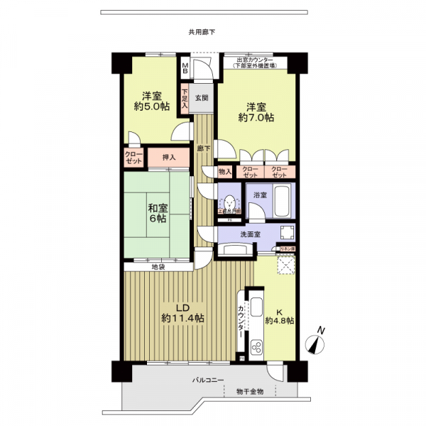 ラ・クール藤ヶ丘 間取図