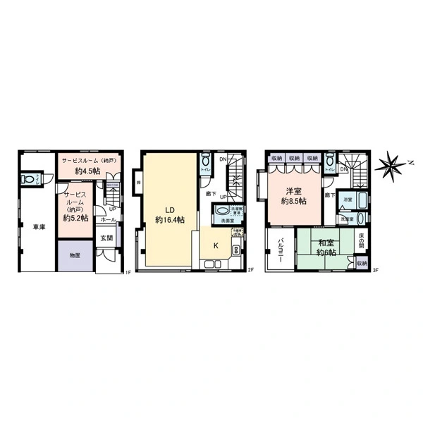 足立区綾瀬１丁目 間取図