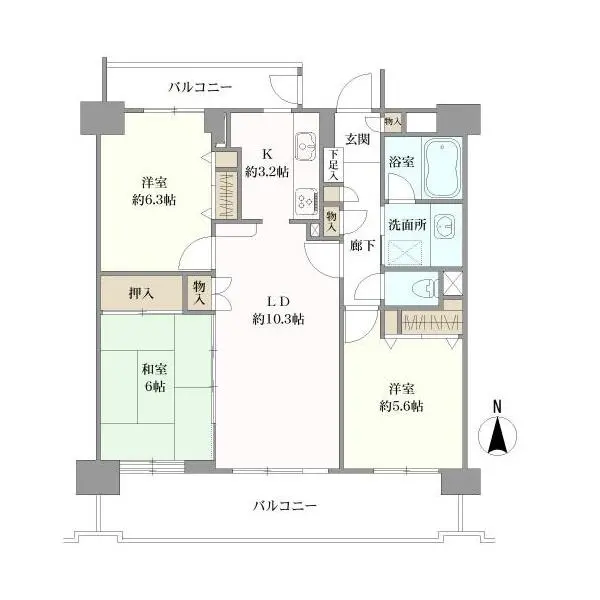 イトーピア堀田通 間取図