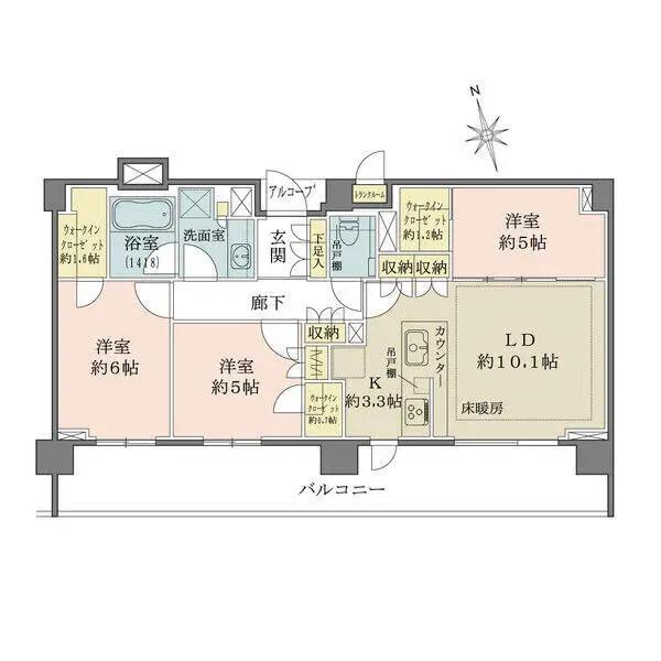 ザ・パークハウス宮崎台ガーデン 間取図