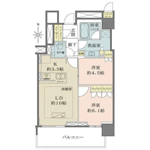ザ・パークハウス晴海タワーズティアロレジデンス 間取図
